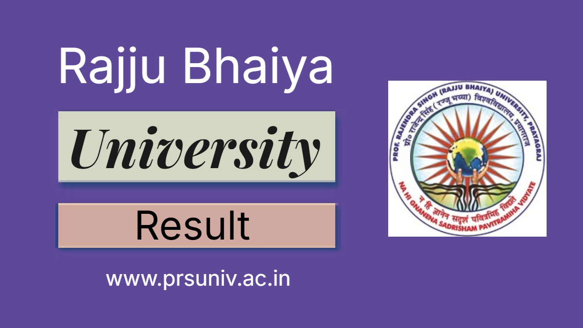 Rajju Bhaiya University Result 2026
